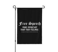 Drapeaux De Jardin Honest Freedom Of Speech 1St Amendment Feelings Treer Drapeau Toutes Les Saisons Garden Flag Coupe-Vent Et Étancheune Bannière Extérieure Pour Célébrations Ferme Balcon Fête M