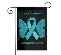 Drapeaux De Jardin I Am A Survivor Ovarian Cancers Awareness Décorations Garden Flag Premium Bannière Extérieure Pour Ferme Célébrations S