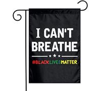 Drapeaux De Jardin I Can'T Breathe Résiste Aux Intempéries Drapeau Extérieur Premium Bannière Extérieure Pour Patio Jardinage S
