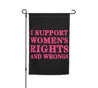 Drapeaux De Jardin I Support Womens Right And Wrongs Coupe-Vent Et Étancheune Treer Drapeau Résiste Aux Intempéries Pelouse Drapeaux Pour Jardinage Ferme M