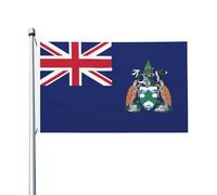 Drapeaux De Jardin Île De L'Ascension Double Face Drapeau Décoratif Durable Bannière Décorative Pour D'Intérieur Fête Bureaux 3X5 Ft