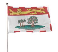 Drapeaux de Jardin Île du Prince-Édouard Bannière pour Vacances 3x5 FT | Double Face Décoration De Jardin Durable Bannière décorative pour Maison Balcon