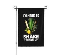Drapeaux De Jardin I'M Here To Shake Things Up Résiste Aux Intempéries Garden Flag Premium Treer Drapeau Pour Patio Ferme S