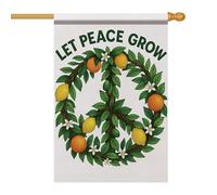 Drapeaux De Jardin Imaginez Tous Les Gens #10 Pelouse Drapeaux Décorations Drapeau Extérieur Premium Pour Balcon Fête Patio Ferme 90X150Cm