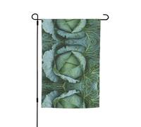 Drapeaux de jardin imprimés chou lumineux, 30,5 x 45,7 cm, double face, décoration saisonnière pour la maison, l'extérieur, les vacances, toutes les saisons