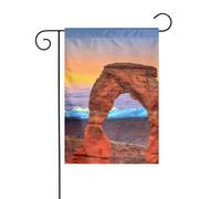 Drapeaux de jardin imprimés du parc national des arches pour la décoration extérieure, petit drapeau de cour saisonnier, hiver, Noël, vacances, décoration extérieure