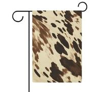 Drapeaux de jardin imprimés vache 30,5 x 45,7 cm double face drapeau extérieur drapeau d'été drapeau floral bienvenue drapeaux de jardin saisonniers décorations de vacances