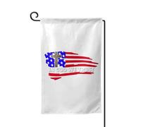 Drapeaux De Jardin In God We Trust American Drapeau Extérieur Décorations Pelouse Drapeaux Coupe-Vent Et Étancheune Bannière Extérieure Pour Célébrations Ferme Jardinage M