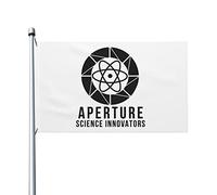 Drapeaux De Jardin Innovateurs D'Aperture Science Bannières Extérieure Couleurs Vives Bannière De Cour Pour Jardins Intérieurs Balcon 90X150 CM