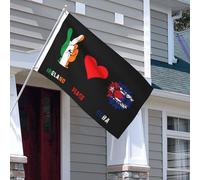 Drapeaux De Jardin Irlande Paix Irlandaise Cuba Cubains Bannière Jardins Couleurs Vives Drapeau Fierté Résistant Bannières Extérieure Pour Fête Balcon Défilé 90X152CM