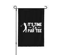 Drapeaux De Jardin It'S Time To Par Tee Décorations Pelouse Drapeaux Toutes Les Saisons Garden Flag Pour Célébrations Patio S