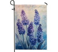 Drapeaux De Jardin Jacinthe Violette Belle Fleur Drapeau Paysage Traditionnel Bannière De Drapeaux, Pour Les Bureaux, Jardin, Les Défilés, 30x45cm