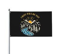Drapeaux De Jardin Je Déteste Sortir Ma Caravane Ou Mon Camping-Car Pour Faire De La Randonnée. Drapeau Fierté Decoration Drapeaus Décoratif Imperméabiliser Bannières Extérieure Pour 90X150Cm