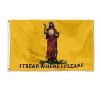 Drapeaux De Jardin Je Marche Où Je Veux Drapeau Extérieur Bannière Extérieure Toutes Les Saisons Pour Célébrations Patio 90X150 Cm