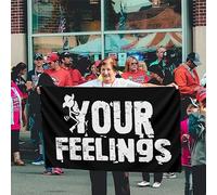 Drapeaux De Jardin Je Me Fous De Tes Sentiments Bannière Jardins Imperméabiliser Bannières Extérieure Couleurs Vives Drapeau Fierté Pour Festivals Balcon Fête 90X152Cm