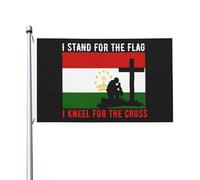 Drapeaux De Jardin Je Me Tiens Debout Pour Le Tadjikistan Et Je M'Agenouille Pour Le Bannières Extérieure Résistant Bannière De Cour Pour Extérieurs Célébrations Défilé 90X150 Cm