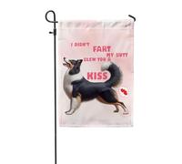 Drapeaux De Jardin Je N'Ai Pas Pété Mon Cul, Je T'Ai Envoyé Un Baiser. Border Collie. Race De Chien Borders. Drapeau Fierté Durable Drapeaus Décoratif Bannières Extérieure Pour 30X45CM