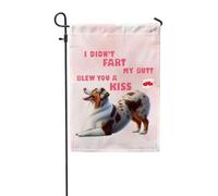 Drapeaux De Jardin Je N'Ai Pas Pété Mon Cul, Je T'Ai Envoyé Un Bisou, Berger Australien, Chien Australien Bannière Jardins Drapeau Fierté Résistant Drapeaus Décoratif Pour 30X45CM