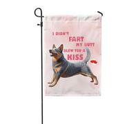 Drapeaux De Jardin Je N'Ai Pas Pété Mon Cul, Je T'Ai Envoyé Un Bisou. Bouvier Australien Bannières Extérieure Imperméabiliser Drapeaus Décoratif Couleurs Vives Drapeau Fierté Pour Fête 30X45CM