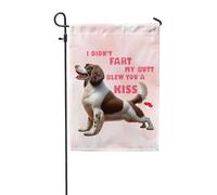 Drapeaux De Jardin Je N'Ai Pas Pété Mon Cul, Je T'Ai Envoyé Un Bisou. English Springer Spaniel Springers Dog Drapeaus Décoratif Couleurs Vives Durable Bannière Jardins Pour 30X45CM