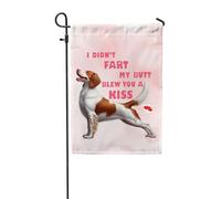 Drapeaux De Jardin Je N'Ai Pas Pété Mon Cul Je T'Ai Envoyé Un Bisou Épagneul Breton Chien Breton Bannière Jardins Couleurs Vives Bannières Extérieure Durable Drapeau Fierté Pour Fête 30X45CM