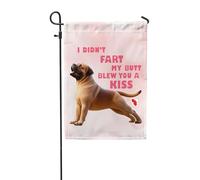 Drapeaux De Jardin Je N'Ai Pas Pété Mon Cul, Je T'Ai Envoyé Un Bisou, Mastiff, Chien Des Mastiffs Drapeau Fierté Imperméabiliser Bannière Jardins Couleurs Vives Drapeaus Décoratif Pour 30X45CM