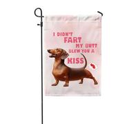 Drapeaux De Jardin Je N'Ai Pas Pété Mon Cul, Je T'Ai Envoyé Un Bisou, Teckel, Chien Saucisse Drapeau Fierté Imperméabiliser Drapeaus Décoratif Couleurs Vives Bannières Extérieure Pour 30X45CM