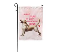 Drapeaux De Jardin Je N'Ai Pas Pété Mon Cul, Je T'Ai Envoyé Un Bisou, Un Labrador Retriever. Bannière Jardins Couleurs Vives Bannières Extérieure Résistant Drapeau Fierté Pour Fête 30X45CM