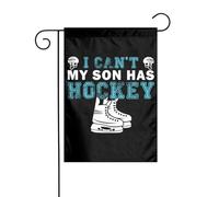 Drapeaux De Jardin Je Ne Peux Pas, Mon Fils A Du Hockey Toutes Les Saisons Drapeau Extérieur Premium Treer Drapeau Pour Célébrations Balcon Fête 30X45Cm