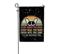 Drapeaux De Jardin Je Te Surveillerai Pour Les Amoureux Des Chiens Terriers Bannières Extérieure Couleurs Vives Drapeau Fierté Imperméabiliser Bannière Jardins Pour Fête Balcon Festivals 30X45CM