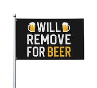 Drapeaux De Jardin Je Vais Le Retirer Pour La Bière Bannière Jardins Durable Bannières Extérieure Résistant Drapeaus Décoratif Pour Festivals Défilé Célébrations 90X152CM