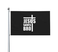 Drapeaux De Jardin Jésus Sauve Mon Frère Drapeau Militaire Décoration Traditionnel Bannière, Pour Les Défilés, D'Intérieur, Balcon, 90x150cm