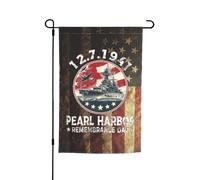 Drapeaux De Jardin Journée Commémorative De Pearl Harbor Drapeau Fierté Résistant Drapeaus Décoratif Durable Bannière Jardins Pour Festivals Défilé Balcon 30X45CM