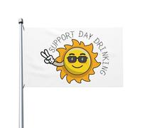 Drapeaux De Jardin Journée De Soutien À La Consommation D'Alcool, Bière Bannière Extérieure Toutes Les Saisons Pelouse Drapeaux Résiste Aux Intempéries Drapeau Extérieur Pour Balcon Fête Patio S