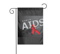 Drapeaux De Jardin Journée Mondiale De Lutte Contre Le Sida En Décembre Bannières Extérieure Durable Drapeaus Décoratif Imperméabiliser Drapeau Fierté Pour Fête Défilé Festivals 30X45CM
