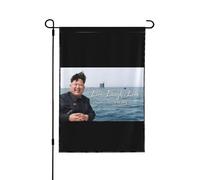 Drapeaux De Jardin Kim Jong Un Live Laugh Love Quote Drapeau Extérieur Premium Bannière Extérieure Coupe-Vent Et Étancheune Garden Flag Pour Balcon Fête Ferme Patio M