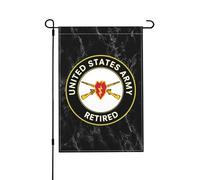 Drapeaux De Jardin La 25E Division D'Infanterie De L'Armée Américaine A Pris Sa Retraite Avec Des Fusils Croisés. Drapeau Fierté Bannières Extérieure Durable Drapeaus Décoratif Pour 30X45CM