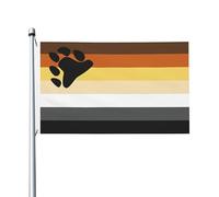 Drapeaux De Jardin La Fraternité Des Ours Drapeaus Décoratif Durable Bannières Extérieure Résistant Drapeau Fierté Pour Fête Défilé Balcon 90X150Cm