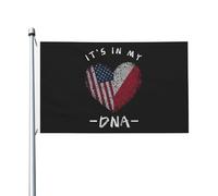 Drapeaux De Jardin La Pologne, C'Est Dans Mon Adn Drapeau Fierté Decoration Drapeaus Décoratif Couleurs Vives Bannières Extérieure Pour Balcon Défilé Fête 90X152CM