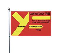 Drapeaux De Jardin La Tribu Des Sioux Yankton Drapeaux Décoratifs D'Extérieur Résistant Bannière De Jardin Pour Jardins Extérieurs Fête 90X150 Cm