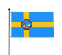 Drapeaux De Jardin La Ville De Wilmington Bannière Jardins Résistant Drapeau Fierté Durable Bannières Extérieure Pour Balcon Défilé Festivals 90X152CM