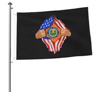 Drapeaux De Jardin L'Administration Fédérale De L'Aviation Des États-Unis, Du Sang En Moi Bannière De Jardin Résistant Drapeaux Décoratifs D'Extérieur Pour Défilé Décoration Cour 90X150 Cm