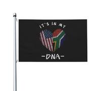 Drapeaux De Jardin L'Afrique Du Sud, C'Est Dans Mon Adn Afrique Du Sud États-Unis Bannière Jardins Durable Drapeaus Décoratif Résistant Drapeau Fierté Pour Défilé Fête Festivals 90X152CM