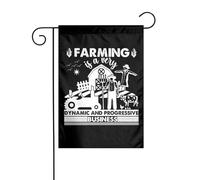 Drapeaux De Jardin L'Agriculture Est Un Secteur D'Activité Très Dynamique Et En Constante Évolution. Bannières Extérieure Durable Drapeaus Décoratif Résistant Bannière Jardins Pour 30X45CM