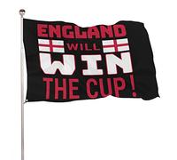 Drapeaux De Jardin L'Angleterre Gagnera La Coupe Bannière Jardins Durable Bannières Extérieure Résistant Drapeaus Décoratif Pour Festivals Défilé Célébrations 90X152CM