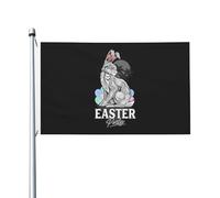 Drapeaux De Jardin Lapin Cool Drapeaux Décoratifs D'Extérieur Vintage Bannière De Jardin Pour Extérieurs Carnavals Intérieurs 90X150 CM
