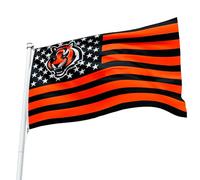 Drapeaux De Jardin Large Bengal Tiger Us Stars And Stripes Bannière Extérieure Coupe-Vent Et Étancheune Pelouse Drapeaux Pour Patio Ferme Balcon Fête 90X150 CM