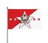 Drapeaux De Jardin Le Chef D'État-Major De L'Armée Américaine Drapeaus Décoratif Imperméabiliser Bannière Jardins Decoration Drapeau Fierté Pour Balcon Célébrations Défilé 90X152CM