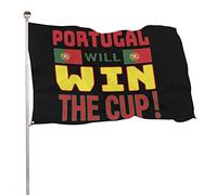 Drapeaux De Jardin Le Portugal Va Gagner La Coupe Drapeaus Décoratif Durable Bannières Extérieure Imperméabiliser Drapeau Fierté Pour Balcon Célébrations Défilé 90X152CM