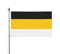 Drapeaux De Jardin L'Empire Russe Noir Jaune Blanc Drapeau Fierté Durable Bannières Extérieure Résistant Bannière Jardins Pour Festivals Défilé Balcon 90X152Cm